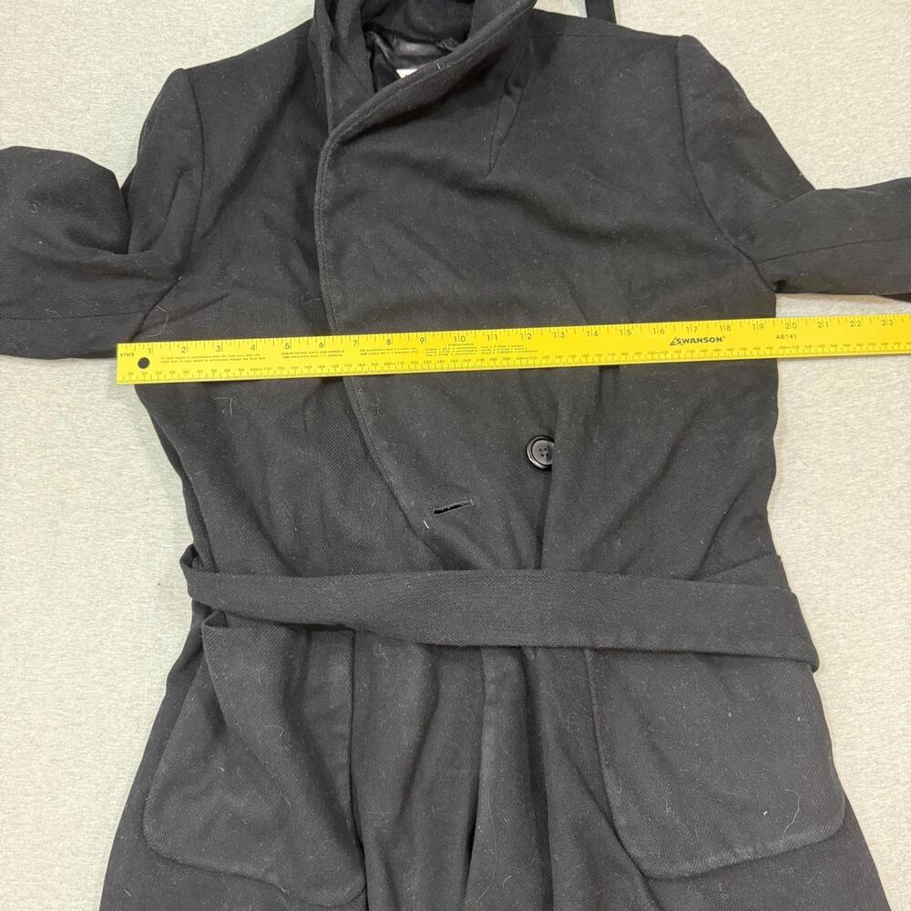 J Percy for Marvin Richards Coat Womens Cashmere Wool Black Full Sz 8 Made USA - Picture 4 of 10